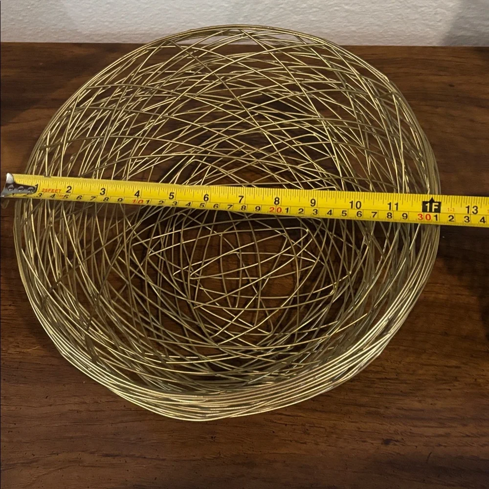 Gold Wire Decorative Bowl